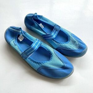 Speedo Blue Mary Jane Comfort Active Shoe Size 10 Athletic‎